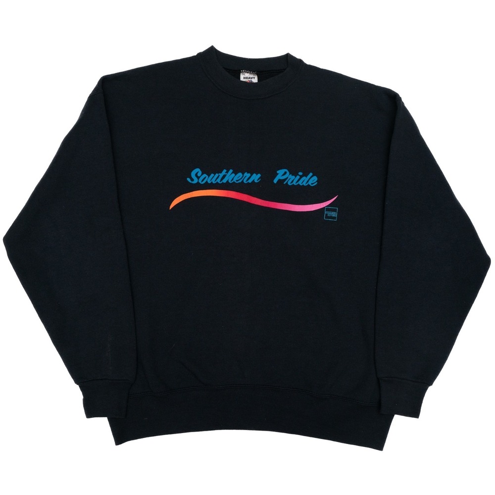 Vtg‎ 90s Southern Pride American Express Sweatshirt XL Black Made USA FOTL Heavy